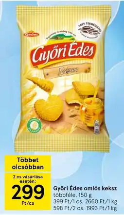 Tesco Győri Édes omlós keksz ajánlat