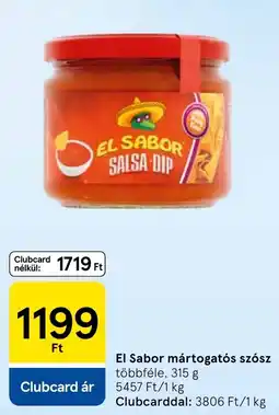 Tesco El Sabor mártogatós szósz ajánlat