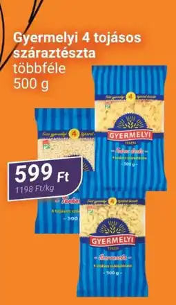 Tom Market Gyermelyi 4 tojásos száraztészta ajánlat