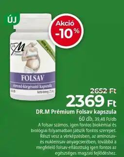 Herbaház Dr.m premium folsav kapszula ajánlat