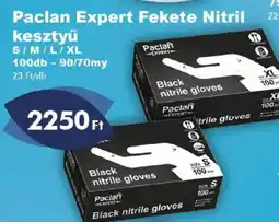 Azúr Paclan Expert Fekete Nitril kesztyű ajánlat