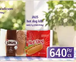 PlusMarket Jaus hot dog kifli ajánlat