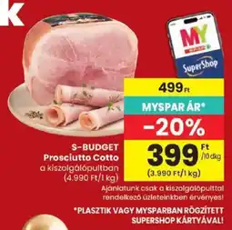 Spar S-Budget Prosciutto Cotto ajánlat