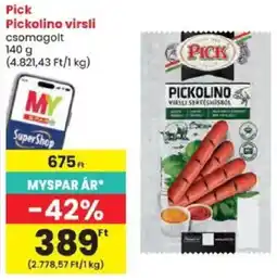 Spar Pick pickolino virsli ajánlat