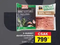 Spar S-budget darált sertéshús ajánlat
