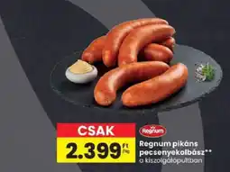 Spar Regnum pecsenyekolbász ajánlat
