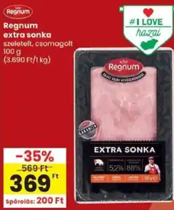 Spar Regnum extra sonka ajánlat