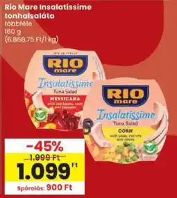 Spar Rio mare insalatissime tonhalsaláta ajánlat