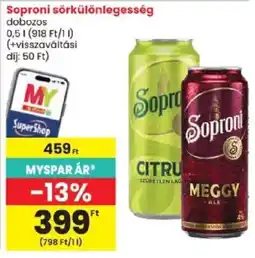 Spar Soproni sör ajánlat