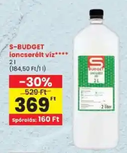 Spar S-budget ioncserelt viz ajánlat
