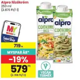 Spar Alpro főzőkrem ajánlat