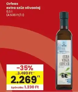 Spar Orfeas extra szúz olívaolaj ajánlat