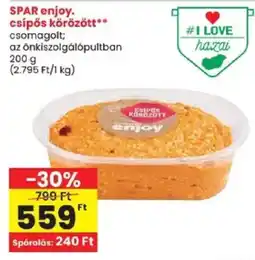 Spar spar enjoy csípős körözött ajánlat