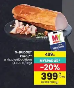 Spar S-Budget karaj ajánlat