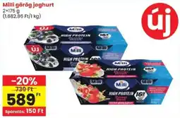 Spar Milli görög joghurt ajánlat