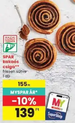 Spar spar kakaós csiga ajánlat