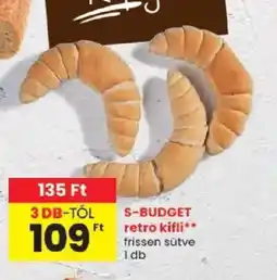 Spar S-Budget retro kifli ajánlat