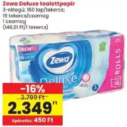 Spar Zewa Deluxe toalettpapír ajánlat