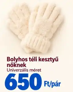 Pepco Bolyhos téli kesztyű nőknek ajánlat