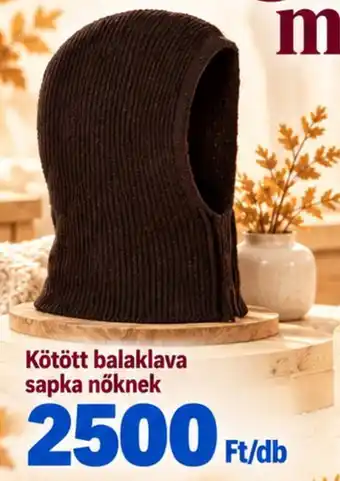 M Kötött balaklava sapka nőknek