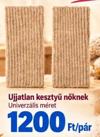 Ujjatlan kesztyű