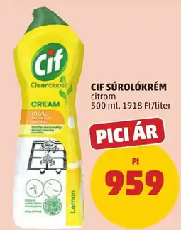PENNY Cif súrolókrém citrom ajánlat