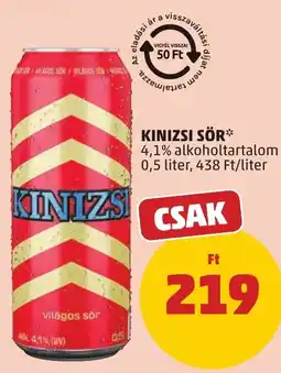 PENNY Kinizsi sör ajánlat