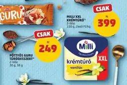 PENNY Milli krémtúró vaníliás ajánlat