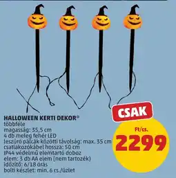 PENNY Halloween kerti dekor ajánlat