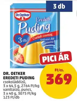 PENNY Dr. Oetker eredeti pudding ajánlat