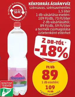 PENNY Kéforrás ásványvíz ajánlat