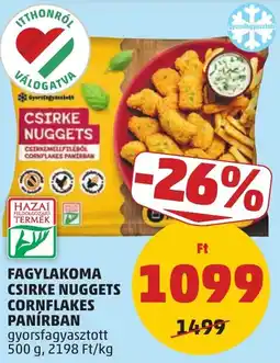 PENNY Fagylakoma csirke nuggets cornflakes panírban ajánlat