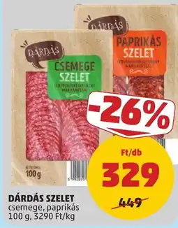PENNY Dárdás szelet csemege, paprikás ajánlat