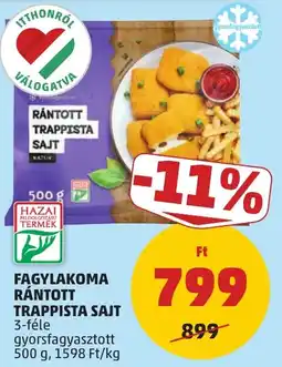 PENNY Fagylakoma rántott trappista sajt ajánlat