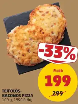 PENNY Tejfölös-baconos pizza ajánlat