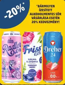 PENNY Bármilyen ízesített alkoholmentes sör ajánlat