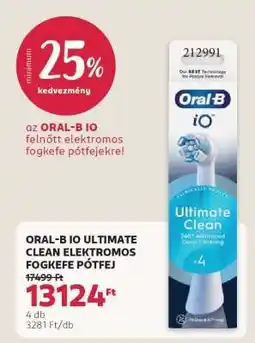 Rossmann ORAL-B IO ULTIMATE CLEAN ELEKTROMOS FOGKEFE PÓTFEJ ajánlat