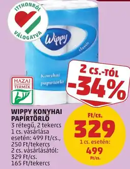PENNY Wippy konyhai papírtörlő ajánlat