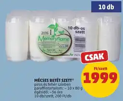 PENNY Memoryflame mécses betét szett ajánlat