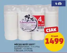 PENNY Memoryflame mécses betét szett ajánlat