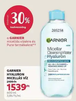 Rossmann GARNIER HYALURON MICELLÁS VÍZ ajánlat
