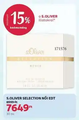 Rossmann S.OLIVER SELECTION NŐI EDT ajánlat