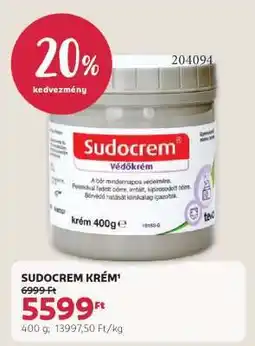 Rossmann Sudocrem krém ajánlat