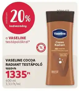 Rossmann VASELINE COCOA RADIANT TESTÁPOLÓ ajánlat