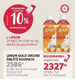 Rossmann LENOR GOLD ORCHID ÖBLÍTŐ DUOPACK ajánlat