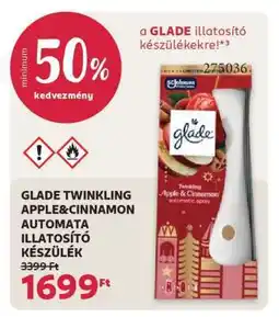 Rossmann GLADE TWINKLING APPLE&CINNAMON AUTOMATA ILLATOSÍTÓ KÉSZÜLÉK ajánlat
