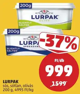 PENNY Lurpak sós, sótlan, olívás ajánlat