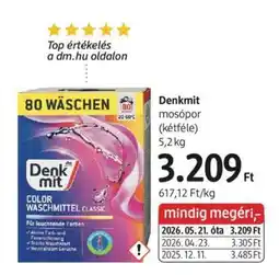 DM Denkmit mosópor (kétféle) ajánlat