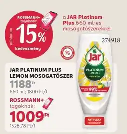 Rossmann JAR PLATINUM PLUS LEMON MOSOGATÓSZER ajánlat