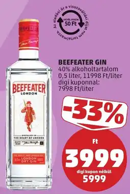 PENNY Beefeater gin ajánlat